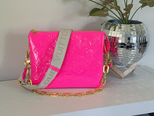 Hot Pink Patent Leather LV Purse