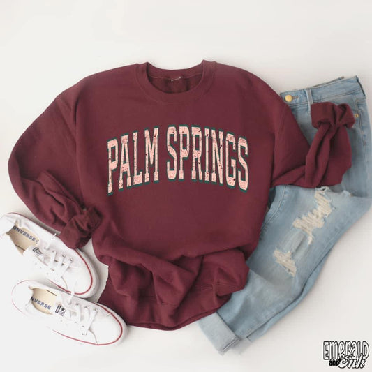 Vintage Palm Springs Sweatshirt-Multiple Colors