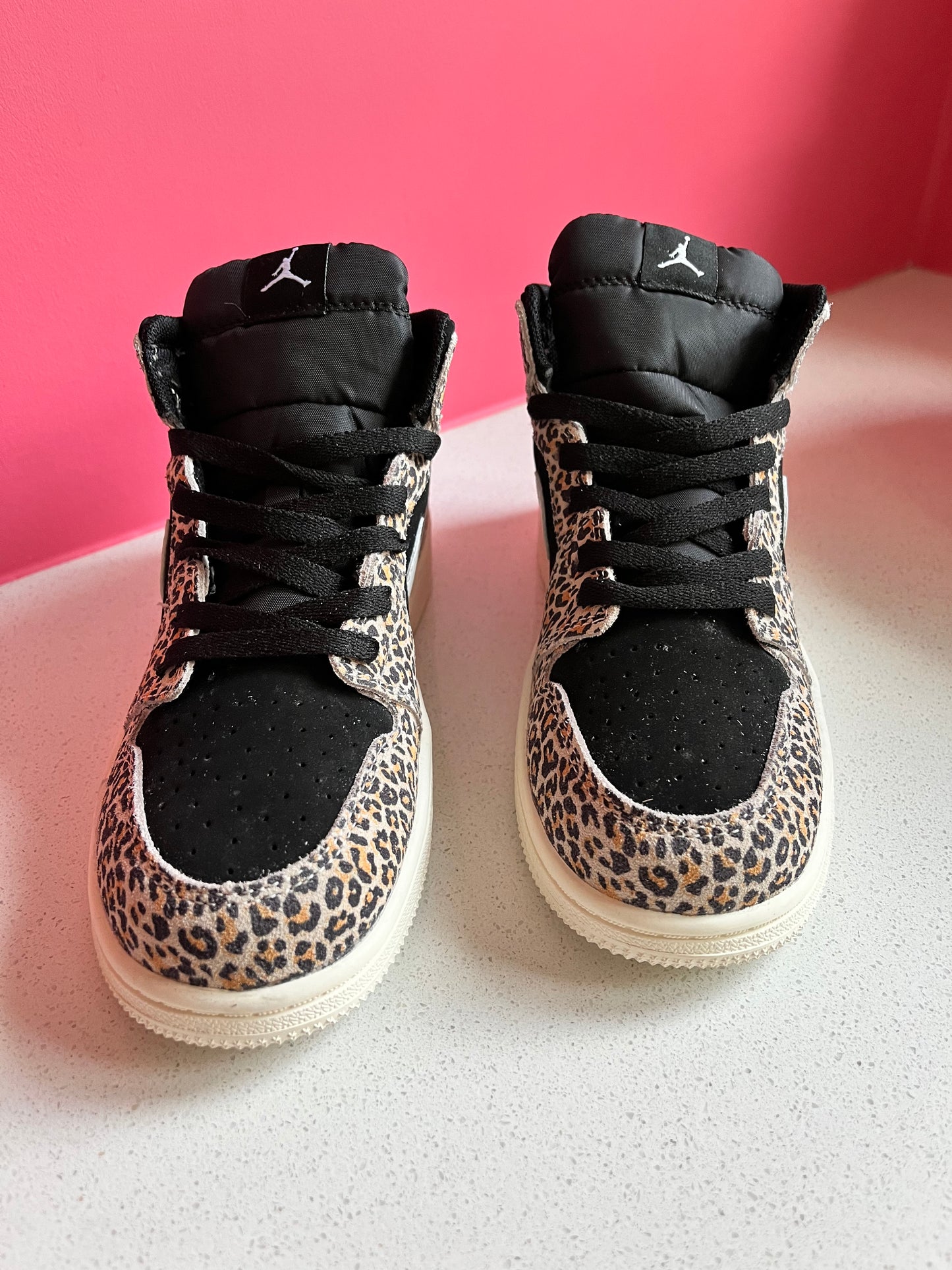 Kids Nike Leopard High Top Sneakers
