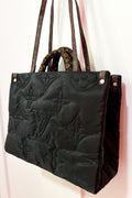 On The Go Quilted Shopping Tote Bag