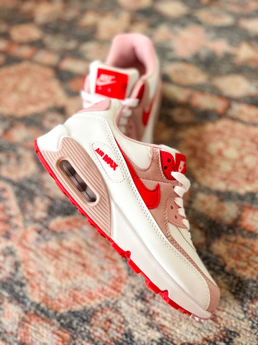 Amore Pink + Red Nike Sneakers