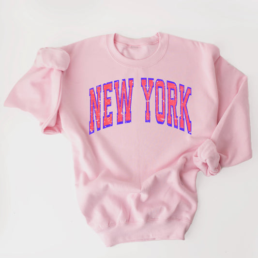 Vintage New York Pink Sweatshirt