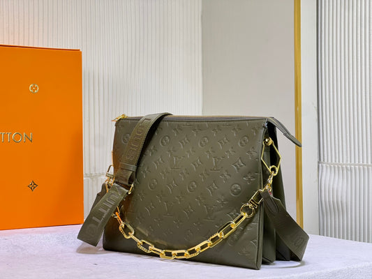 Lady In Olive LV Large Crossbody Bag