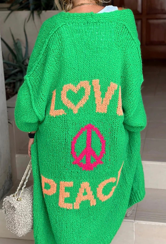 Peace And Love Duster Cardigan